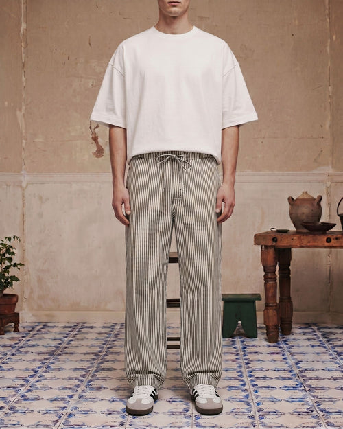 Grey Striped Pants - Back View | Tuff Haus